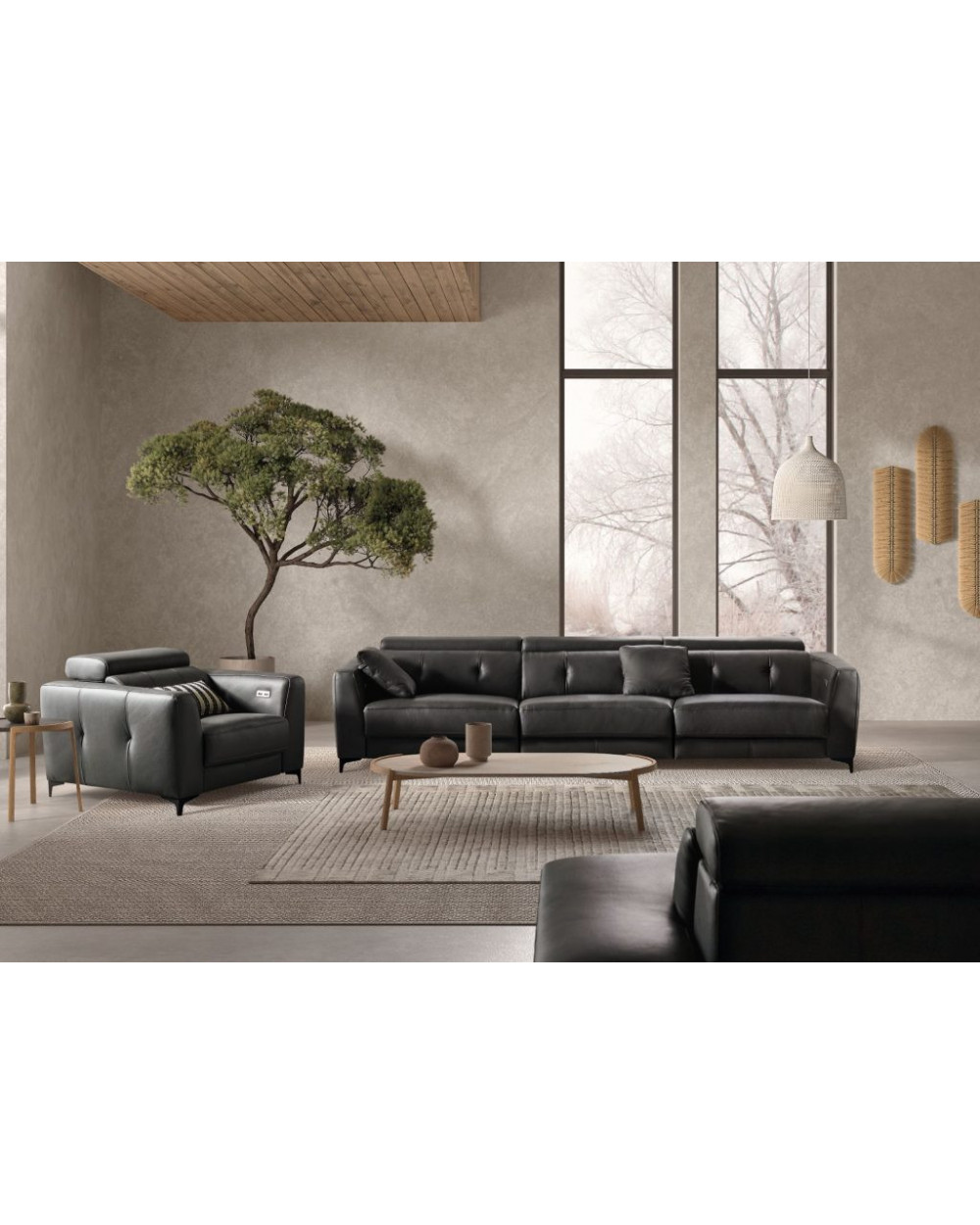 Claudia Leather Sofa